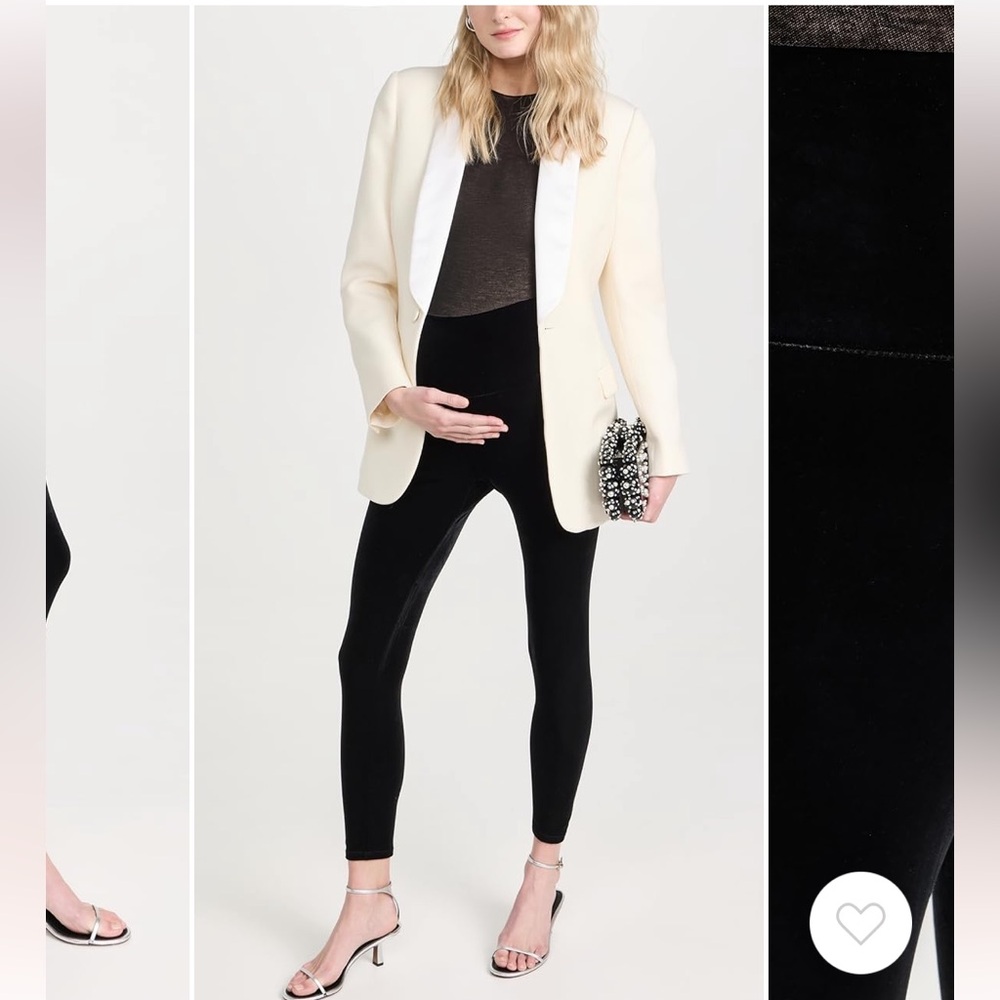Hatch velvet maternity leggings S